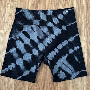 PINK Victoria's Secret Black and Gray Bike Shorts